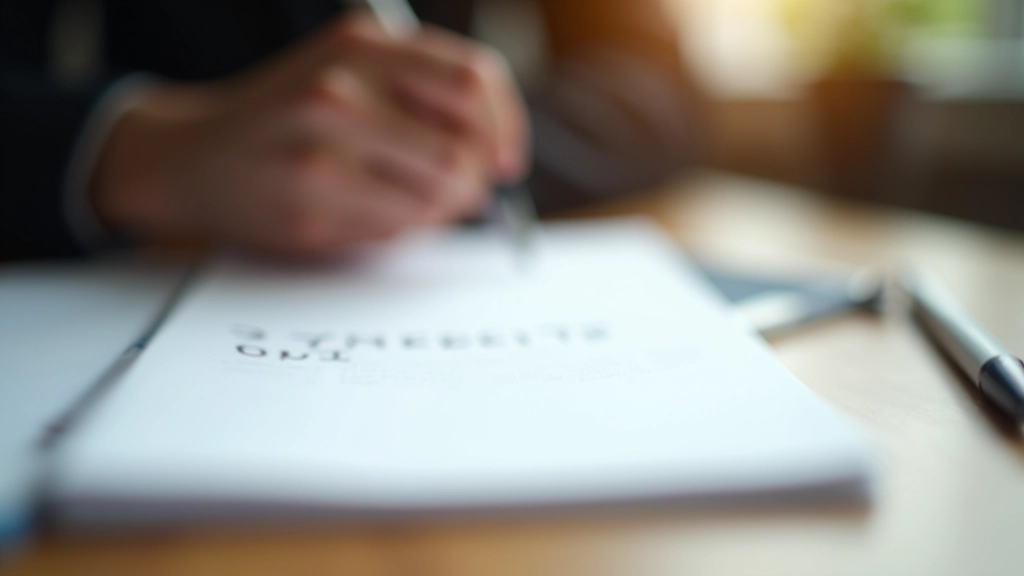 Notizblock mit geschriebenen Lösungsideen und zwei Personen, die zusammen einen Plan entwickeln